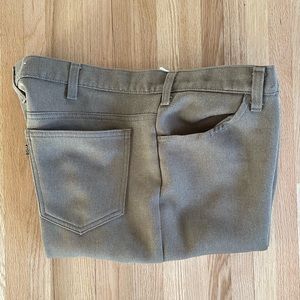 Vintage Polyester Levi’s Pants Slacks 70s 80s Gray Tan